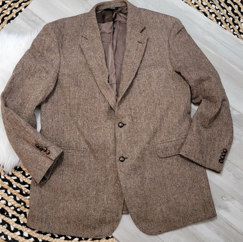 Jos. A. Bank Brown Sport Coat Timeless Tweed Blazer - Picture 6 of 16